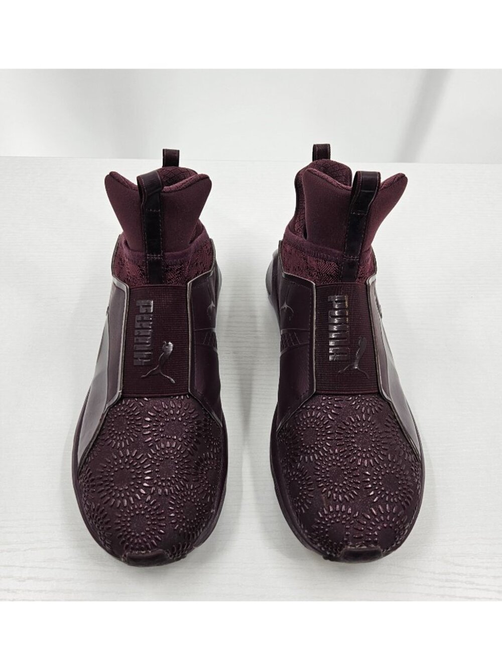 PUMA Fierce KRM Women’s Size 8 Winetasting Red Plum High Top Slip On Sneakers
